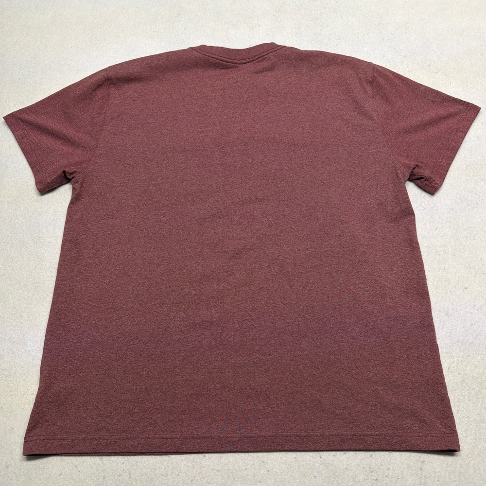Dickies Pocket T-Shirt Mens XL Burgundy Heather Short Sleeve Boxy Fit Workwear - Picture 4 of 9